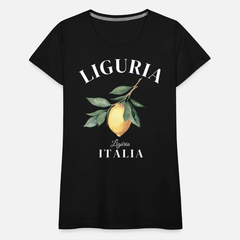 Liguria Italy retro lemon design