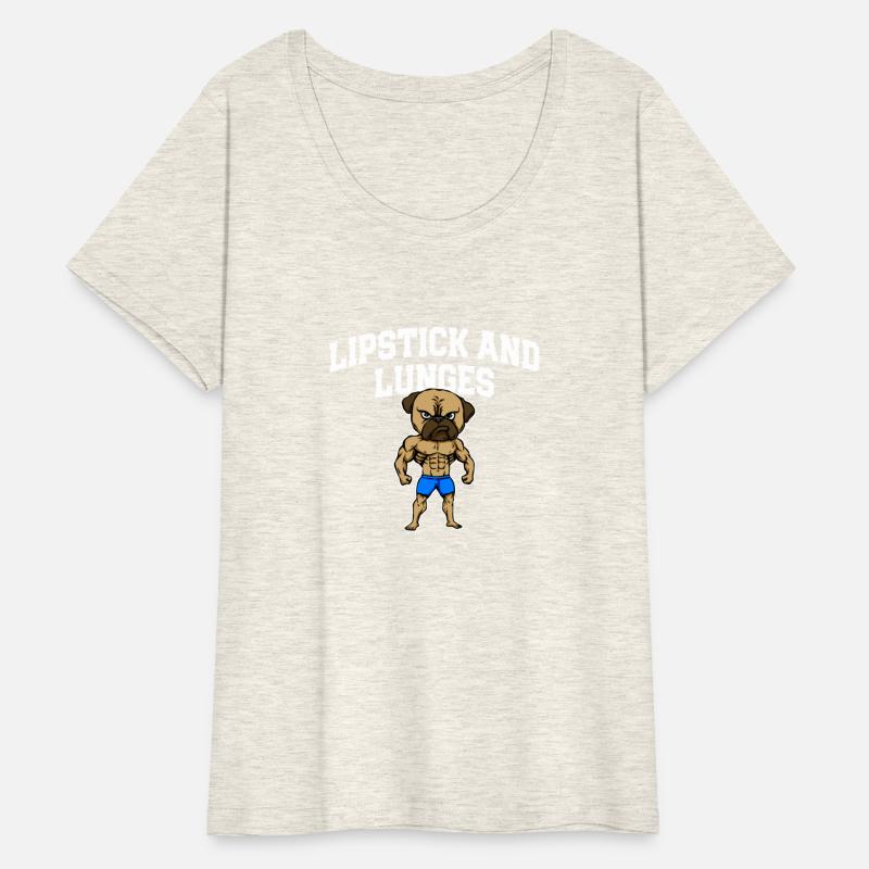 Lipstick and Lunges Funny Workout Humor Gym