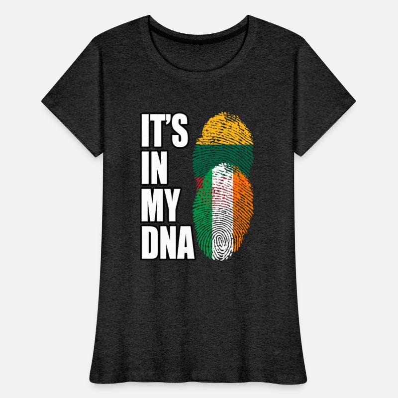 Lithuanian And Irish Mix Heritage DNA Flag