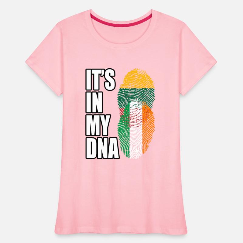 Lithuanian And Irish Mix Heritage DNA Flag