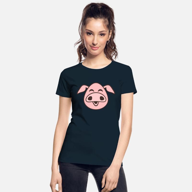 Little cute piggy face comic pig piglet animal