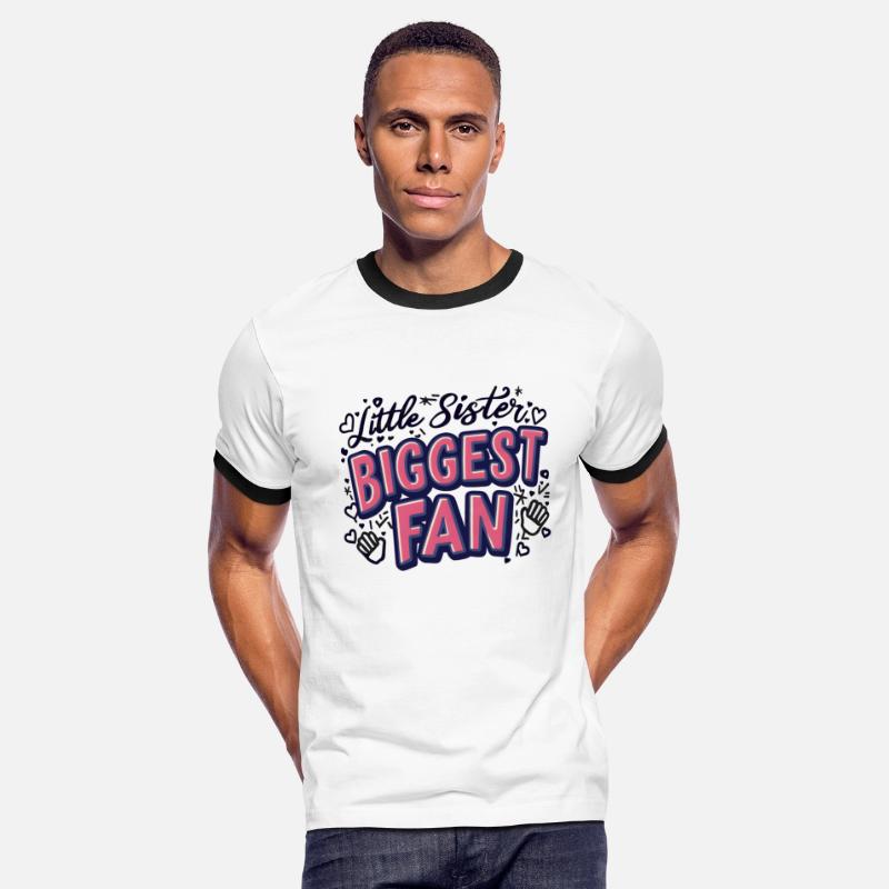 LITTLE SISTER BIGGEST FAN - BASEBALL SISTER GIFT