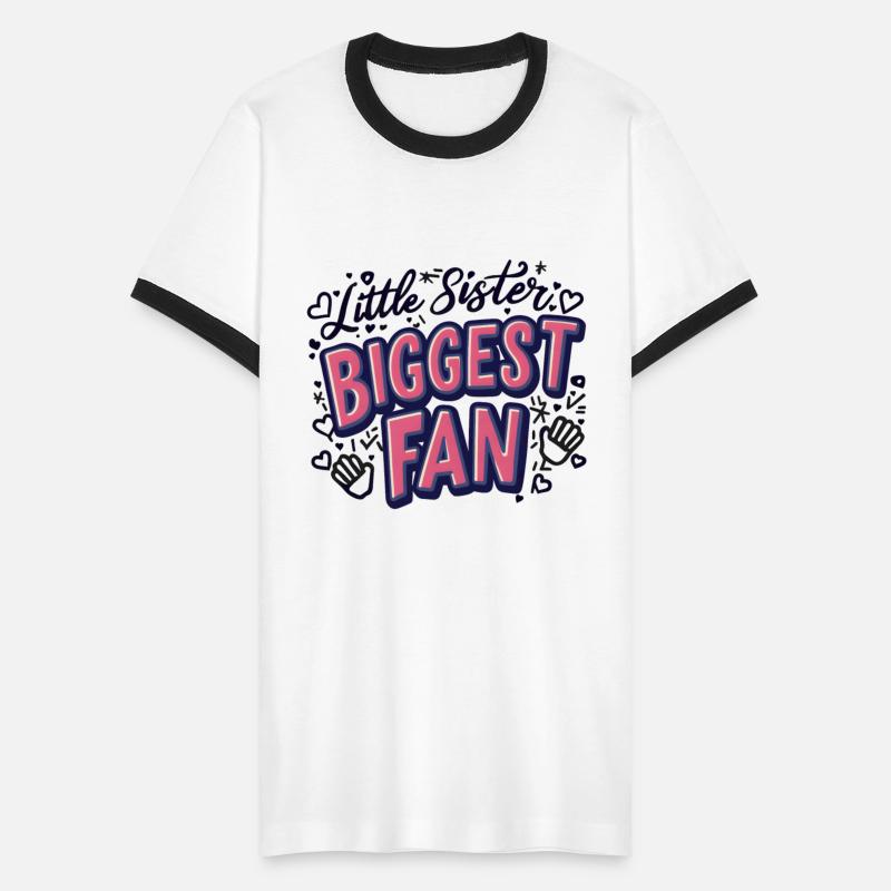 LITTLE SISTER BIGGEST FAN - BASEBALL SISTER GIFT