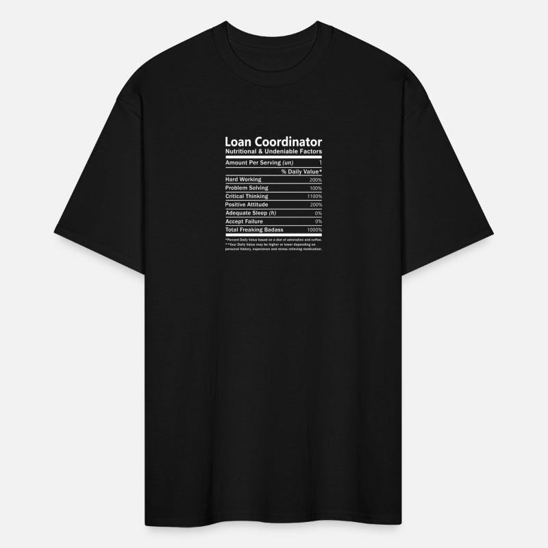 Loan Coordinator T Shirt - Nutritional And Undenia