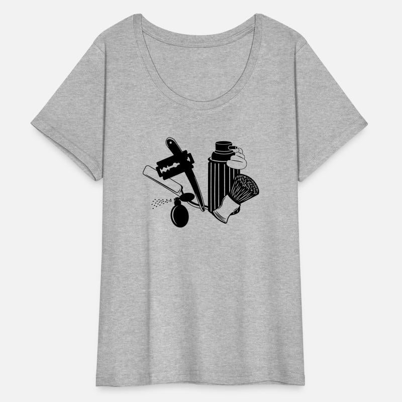 Logo hairdresser with hairdressing attributes