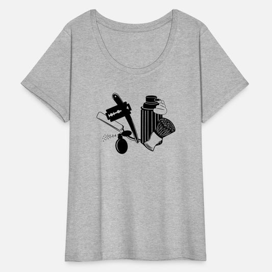 Logo hairdresser with hairdressing attributes