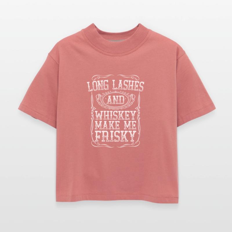 Long Lashes And Whiskey White Frisky Sassy Girl