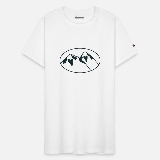 LOVE HEART hidden oval mountains