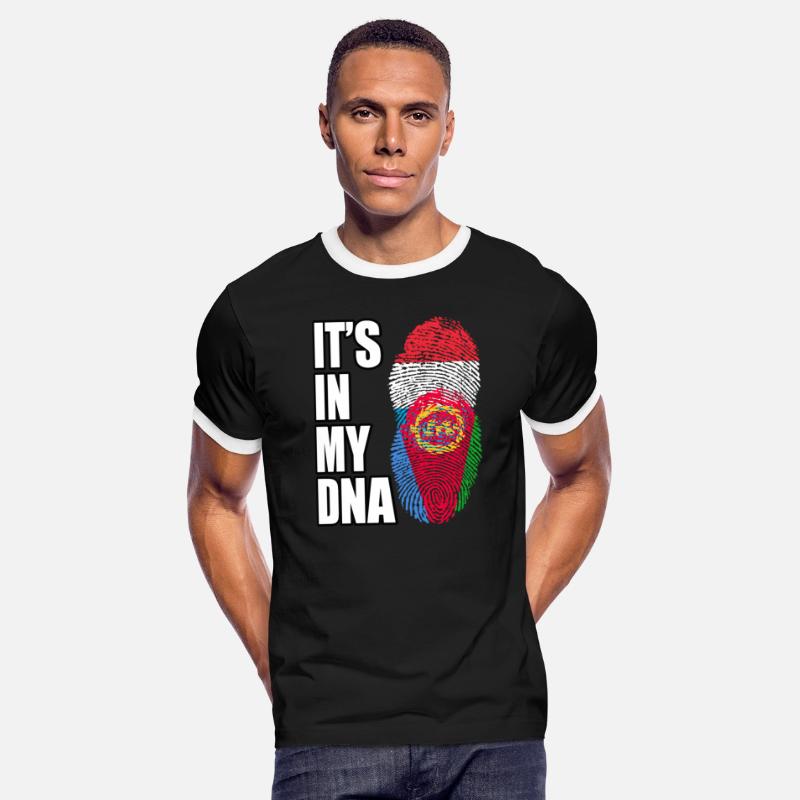 Luxembourgish And Eritrean Mix Heritage DNA Flag