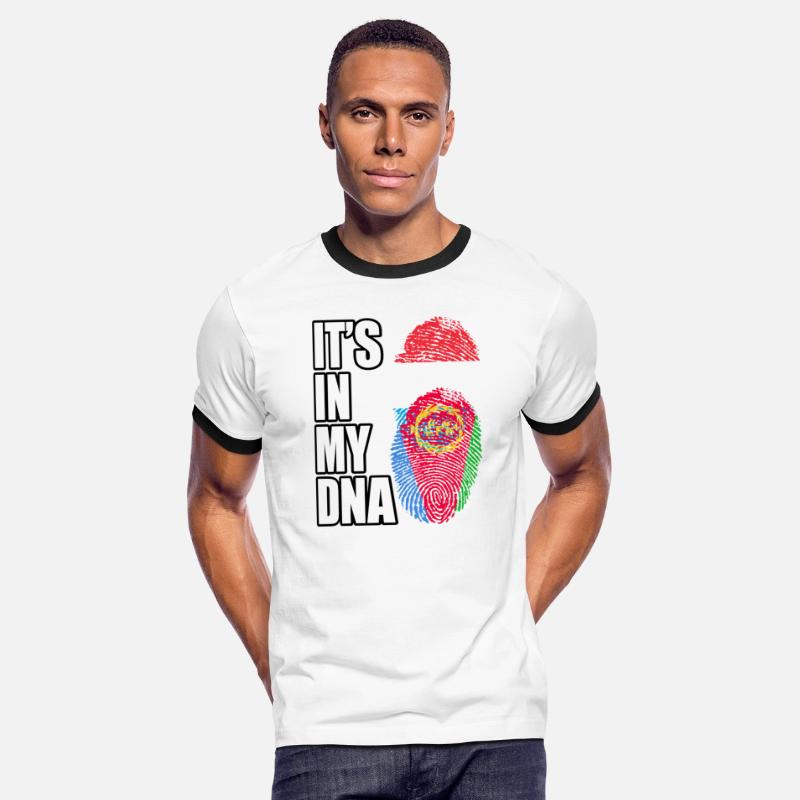 Luxembourgish And Eritrean Mix Heritage DNA Flag