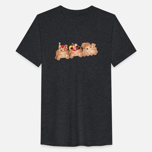 magical 3D gingerbread train for Christmas