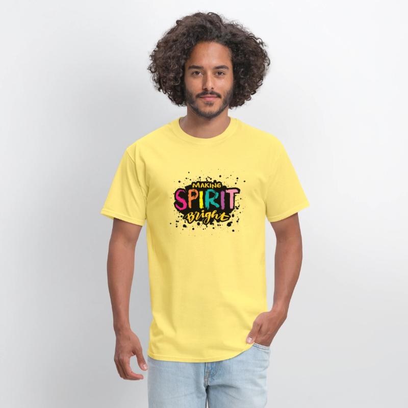Making Spirit Bright – Colorful Positivity Tee
