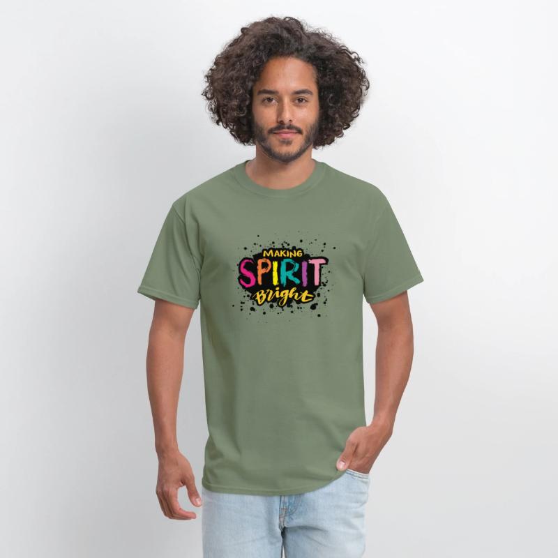 Making Spirit Bright – Colorful Positivity Tee