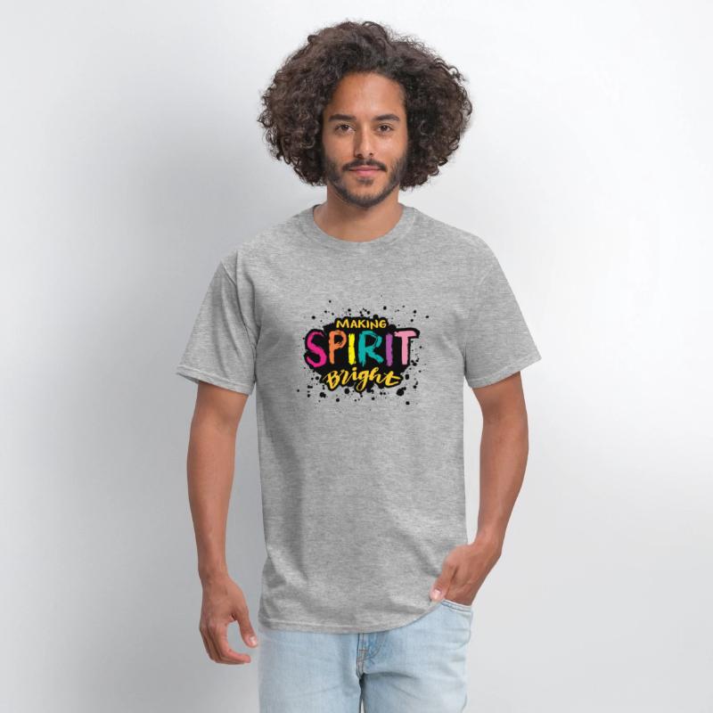 Making Spirit Bright – Colorful Positivity Tee