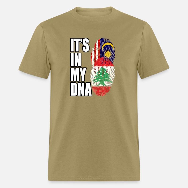 Malaysian And Lebanese Mix Heritage DNA Flag