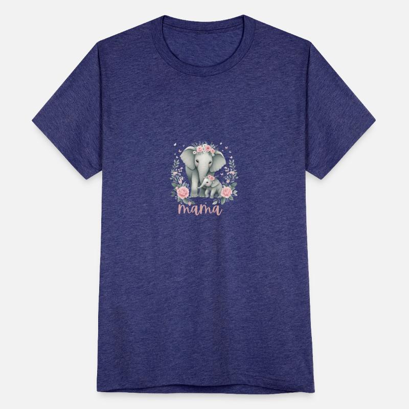 Mama Heart Floral Wreath Elephant Baby Shower