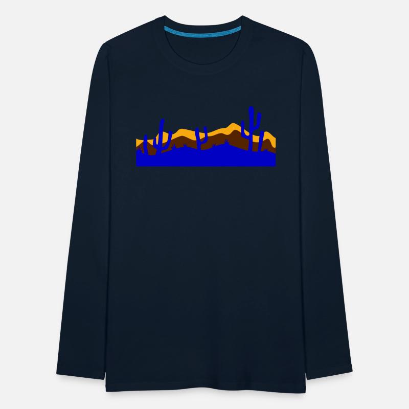 Many Cacti Cactus Desert Colorful Evening Night