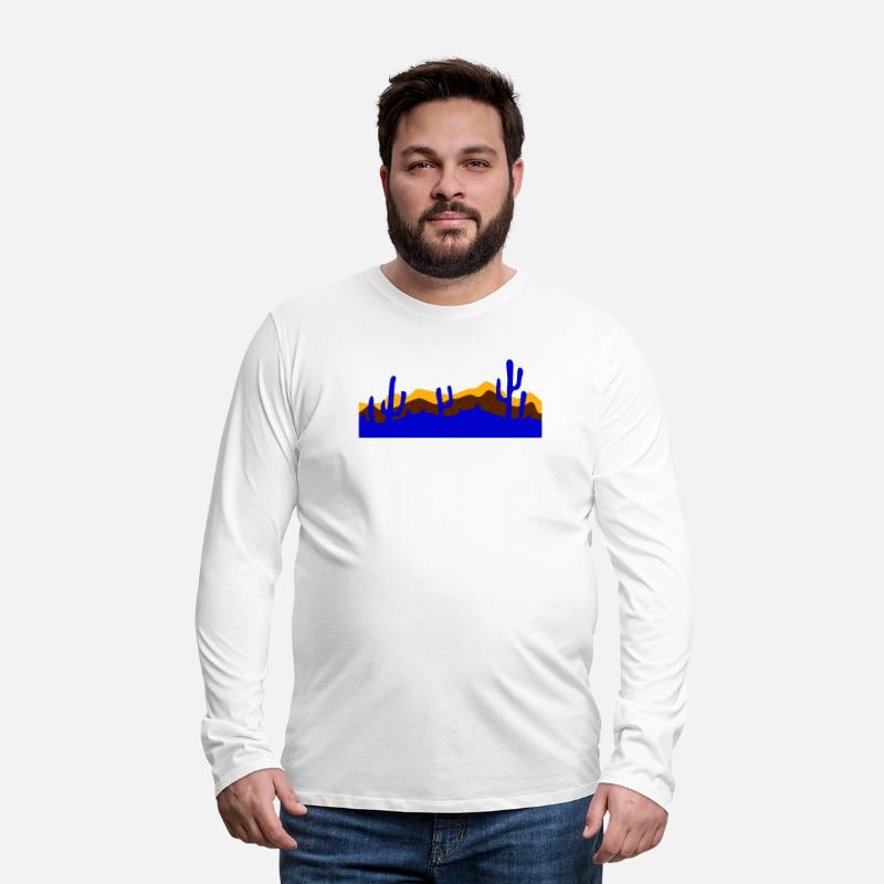 Many Cacti Cactus Desert Colorful Evening Night