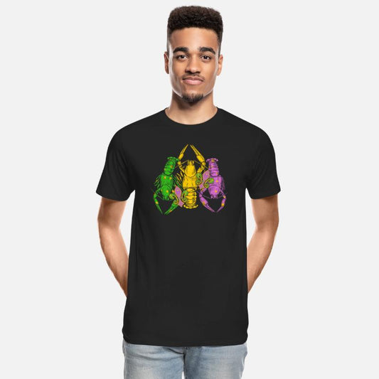 Mardi Gras Fleur De Lis Shirt, Crawfish Mardi