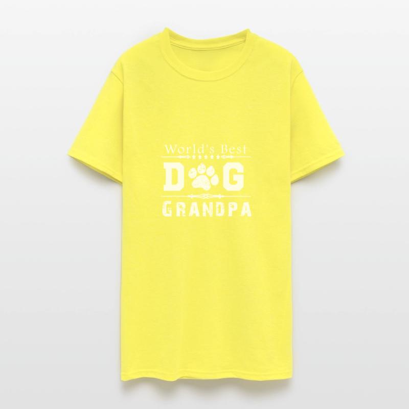 Mens World's Best Dog Grandpa