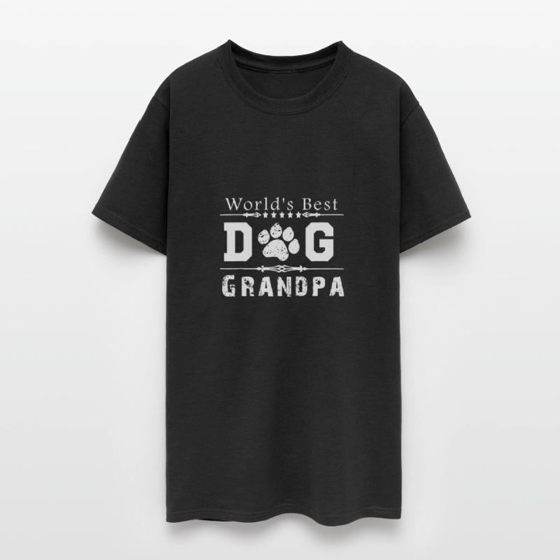 Mens World's Best Dog Grandpa