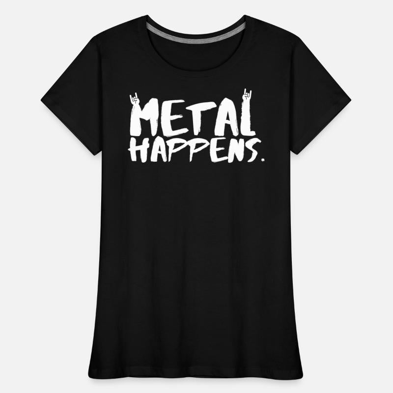 METAL Happens with Devil Horns Finger Gesture