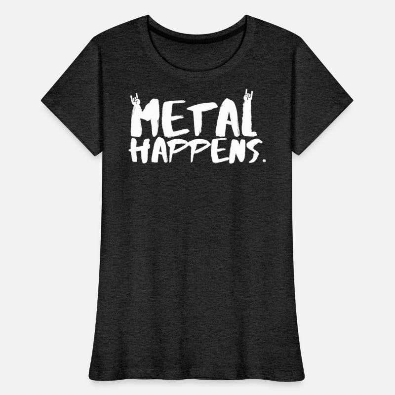 METAL Happens with Devil Horns Finger Gesture