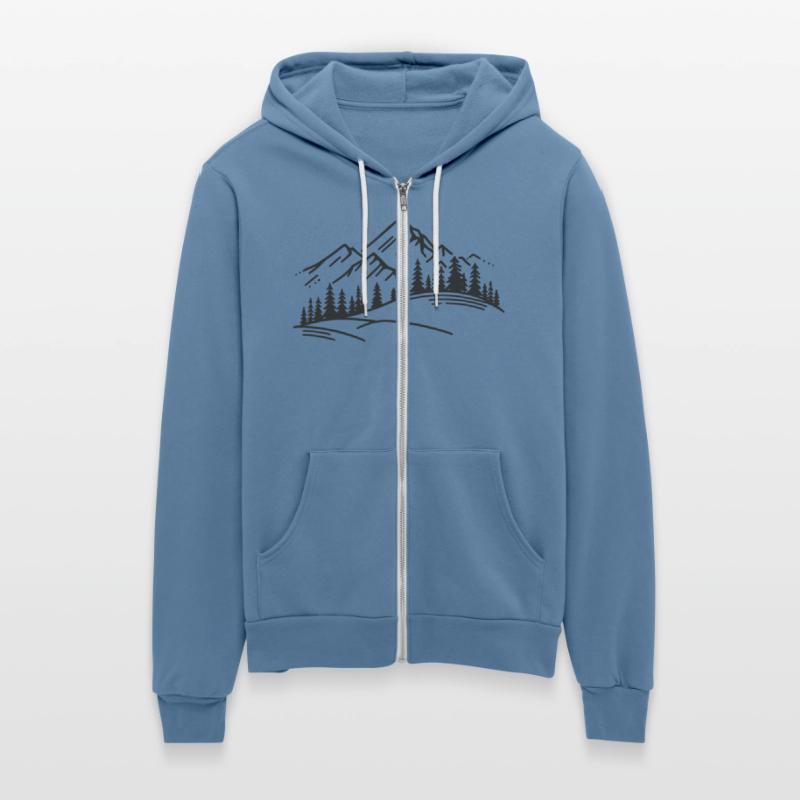 minimalist Mountain View, illustration