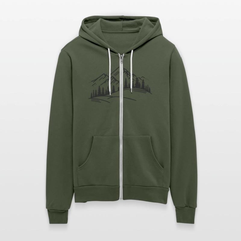 minimalist Mountain View, illustration