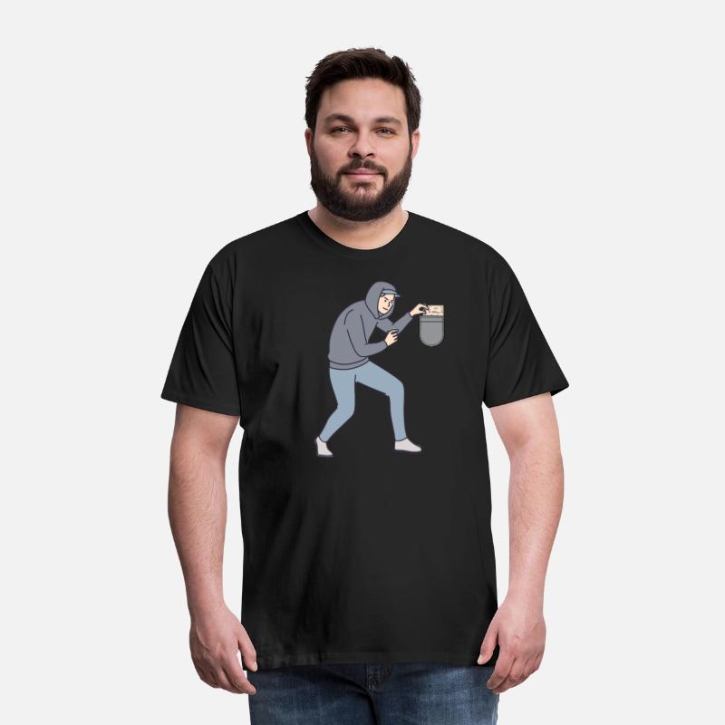 Money Thief Funny T-Shirts