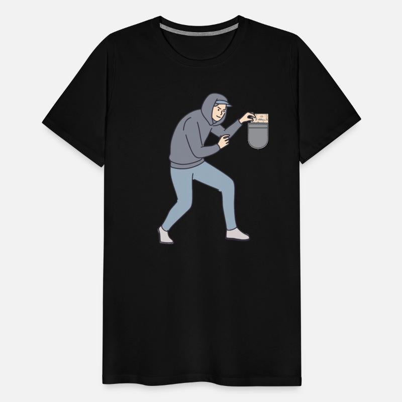 Money Thief Funny T-Shirts