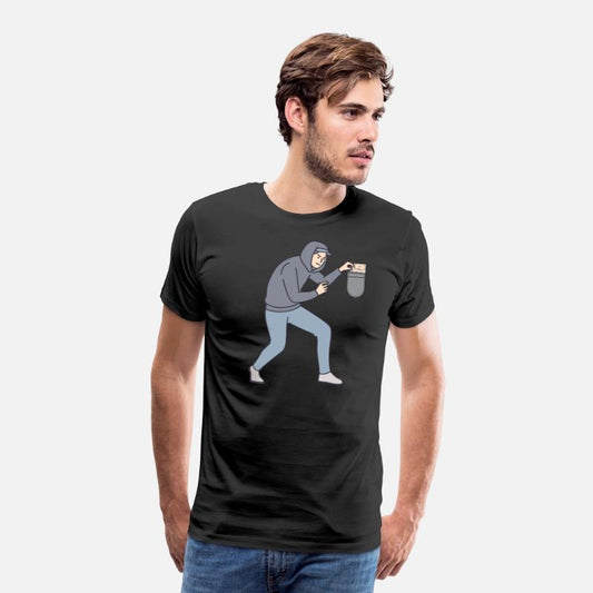 Money Thief Funny T-Shirts