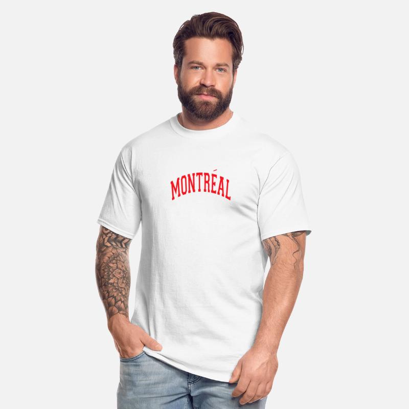Montreal Canada Varsity Style Red Text