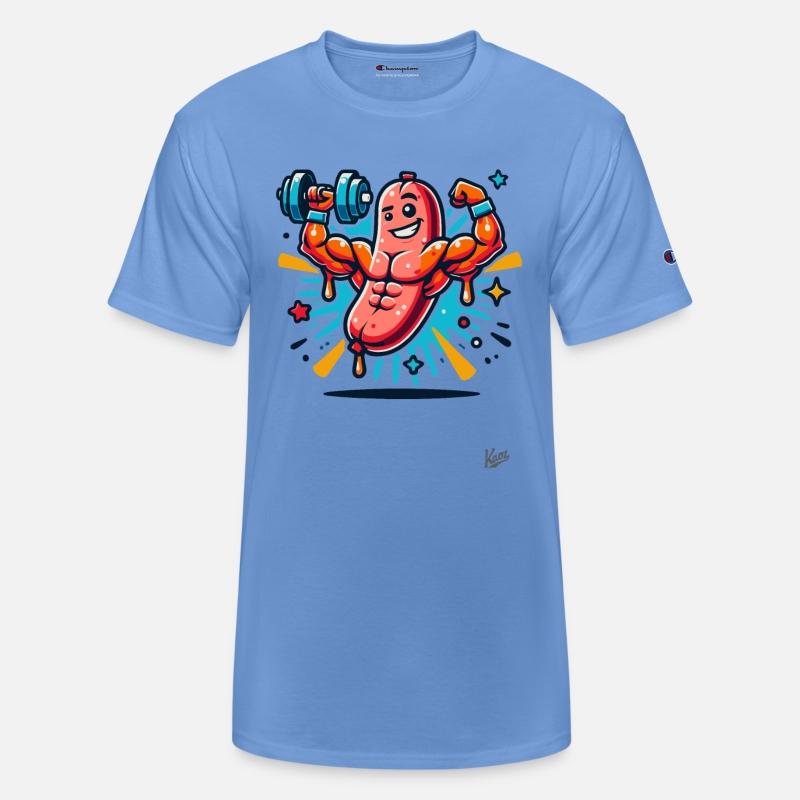 Muscle Bodybuilder Sausage Power