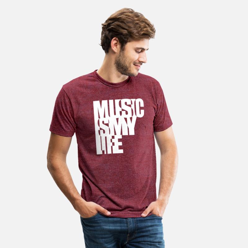 Music is my Life Text Letters Quote Saying Party