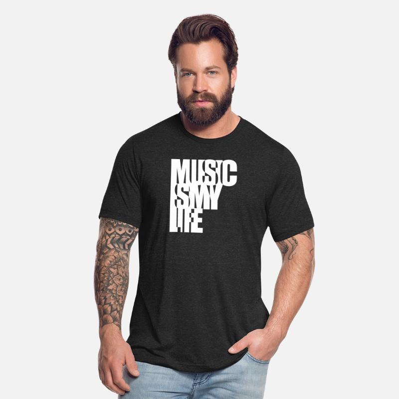 Music is my Life Text Letters Quote Saying Party