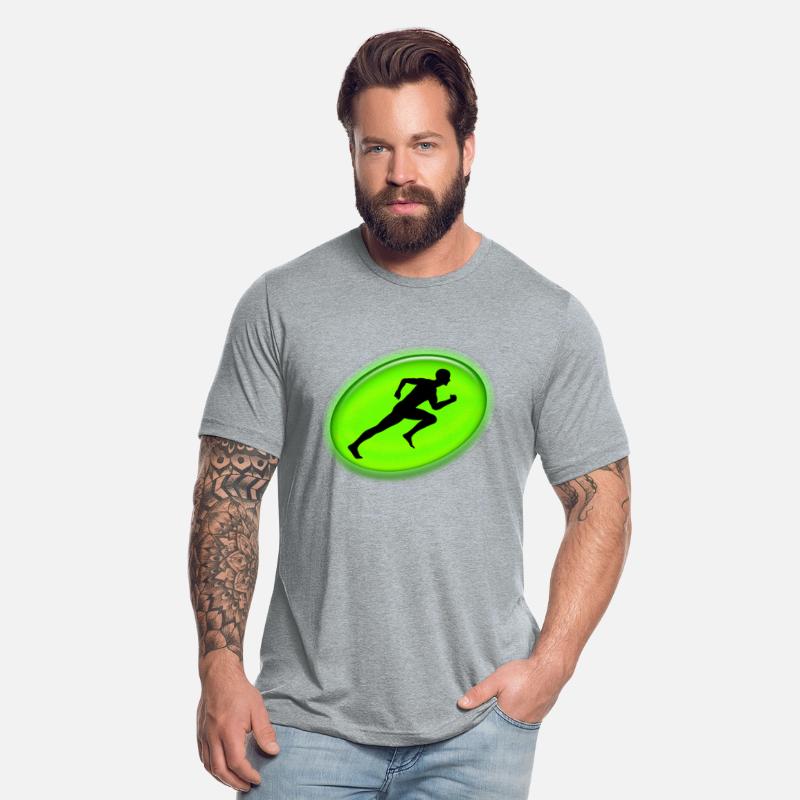 Neon Green Man Running, Personal Trainer Sports
