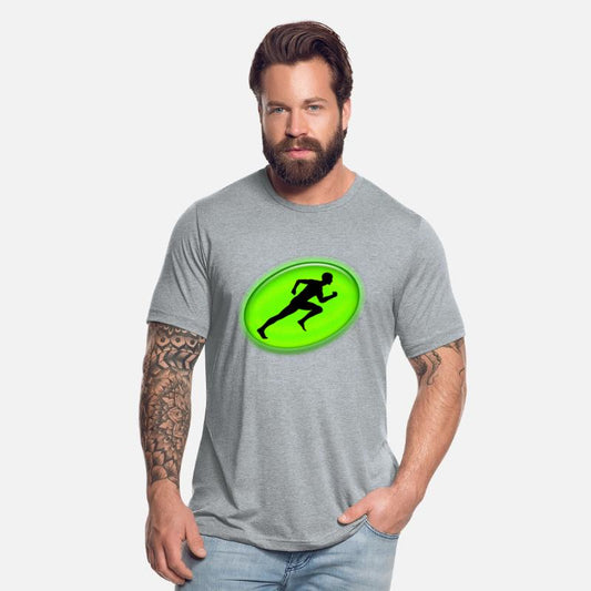 Neon Green Man Running, Personal Trainer Sports