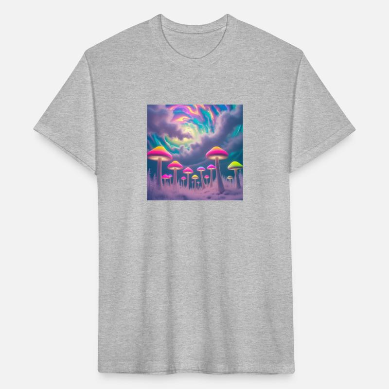 Neon Mushroom Forest – Psychedelic Minimalist