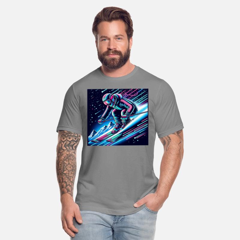 Neon Night Skiing Adventure Design