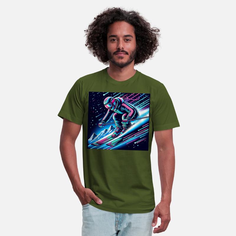 Neon Night Skiing Adventure Design
