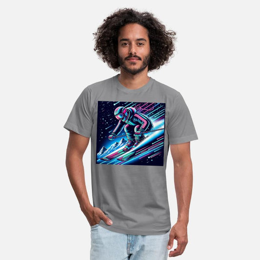 Neon Night Skiing Adventure Design