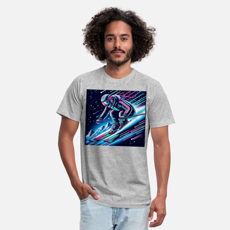 Neon Night Skiing Adventure Design