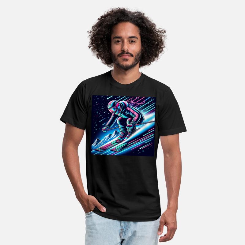 Neon Night Skiing Adventure Design