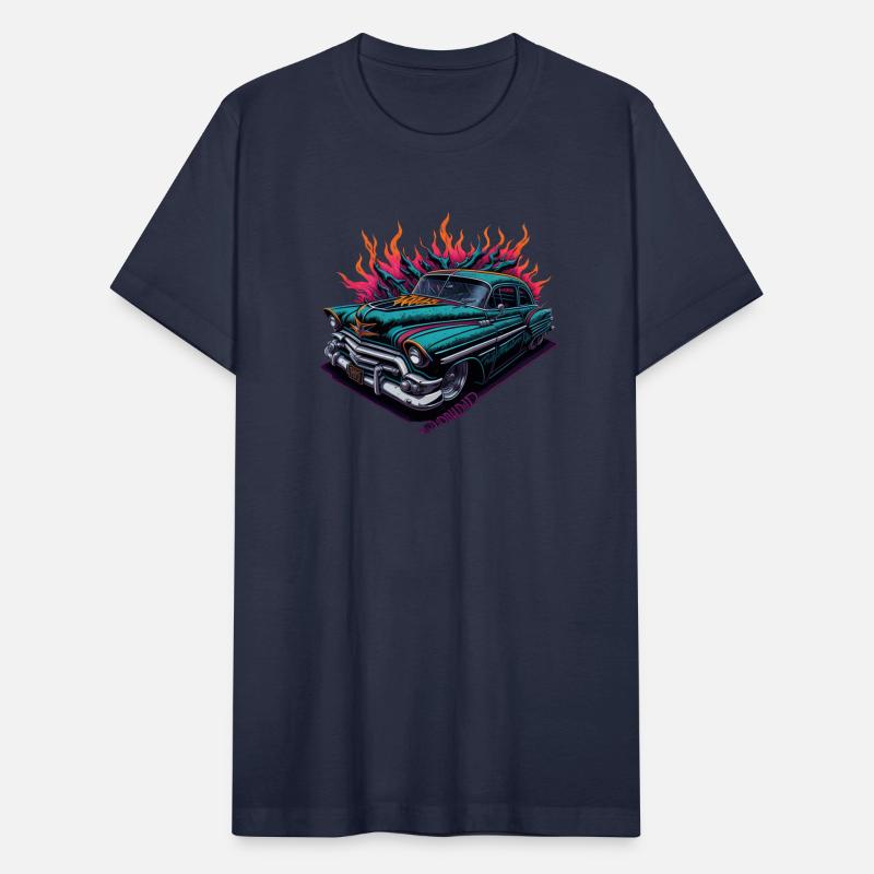 Neon Vintage Car
