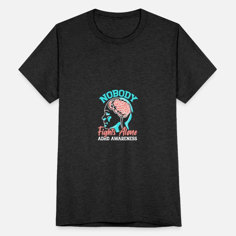 Nobody Fights Alone ADHD Awareness Neurodiversity
