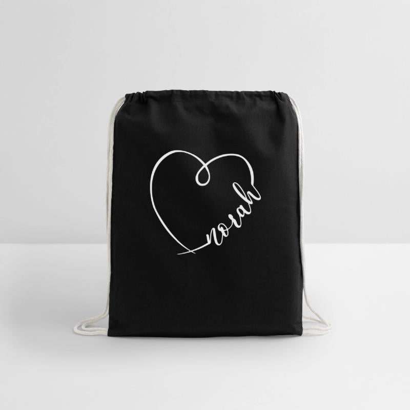 Norah Name Heart Calligraphy