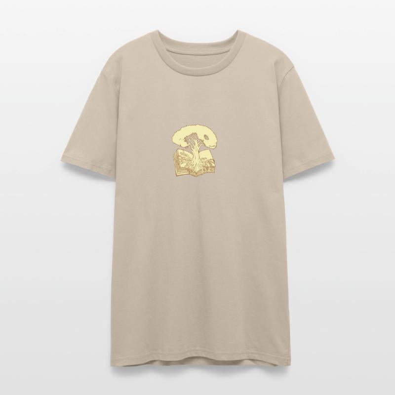 Oak Tree Rooted on Book Drawing