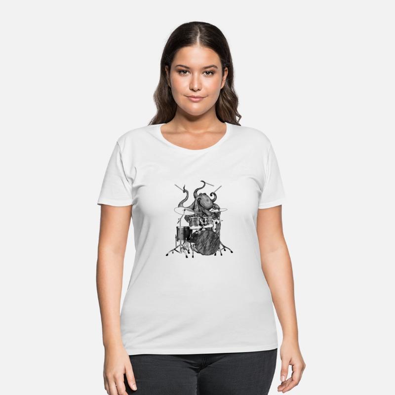 Octopus Playing Drums Drummer Ocean Creature Band