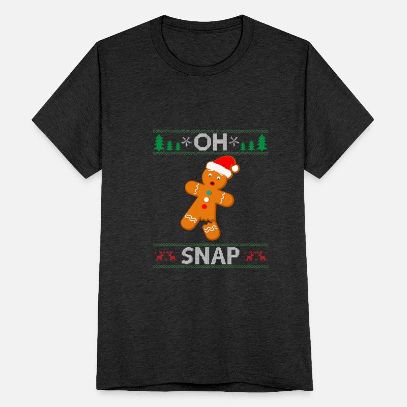 Oh Snap! Gingerbread Man Cookie Ugly Sweater Snapo